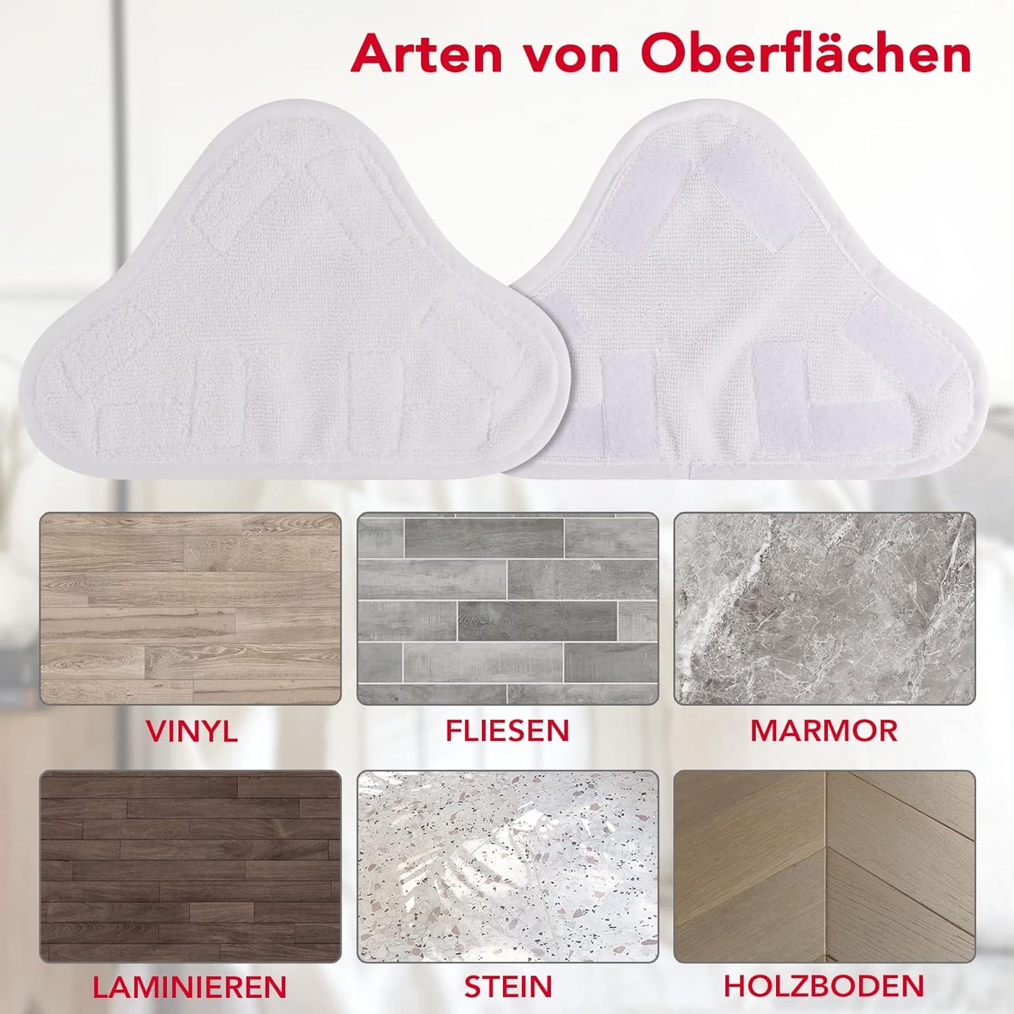 Microfiber Steam Mop Pad Replacement Compatible with H2O H20 Mop X5 Steam Steam