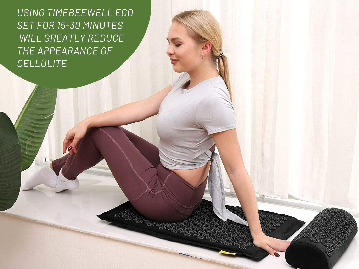 Acupressure Mat and Pillow Set | Acupuncture Mat for Back and Neck Pain Relief | Pranamat Inspired Accupressure Mats for Stress, Sciatic Pain, Feet Massage | Eco-Friendly Travel Bag Included