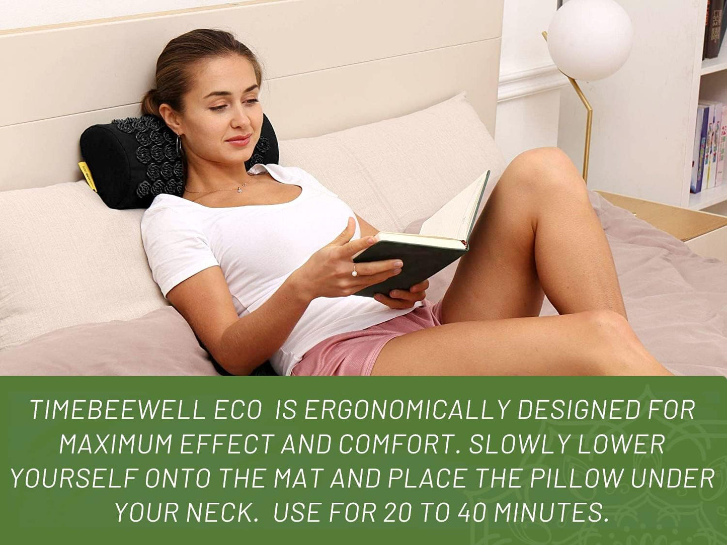 Acupressure Mat and Pillow Set | Acupuncture Mat for Back and Neck Pain Relief | Pranamat Inspired Accupressure Mats for Stress, Sciatic Pain, Feet Massage | Eco-Friendly Travel Bag Included