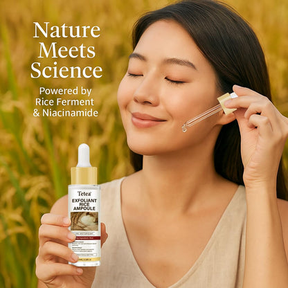 Peel Shot Glow Rice Ampoule Duo – 2 PCS White & Black Rice Facial Serum | Lightweight Hydrating Formula for All Skin | 3.38 Fl Oz Each